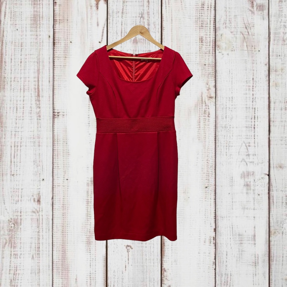 Banana Republic Red Wool Dress